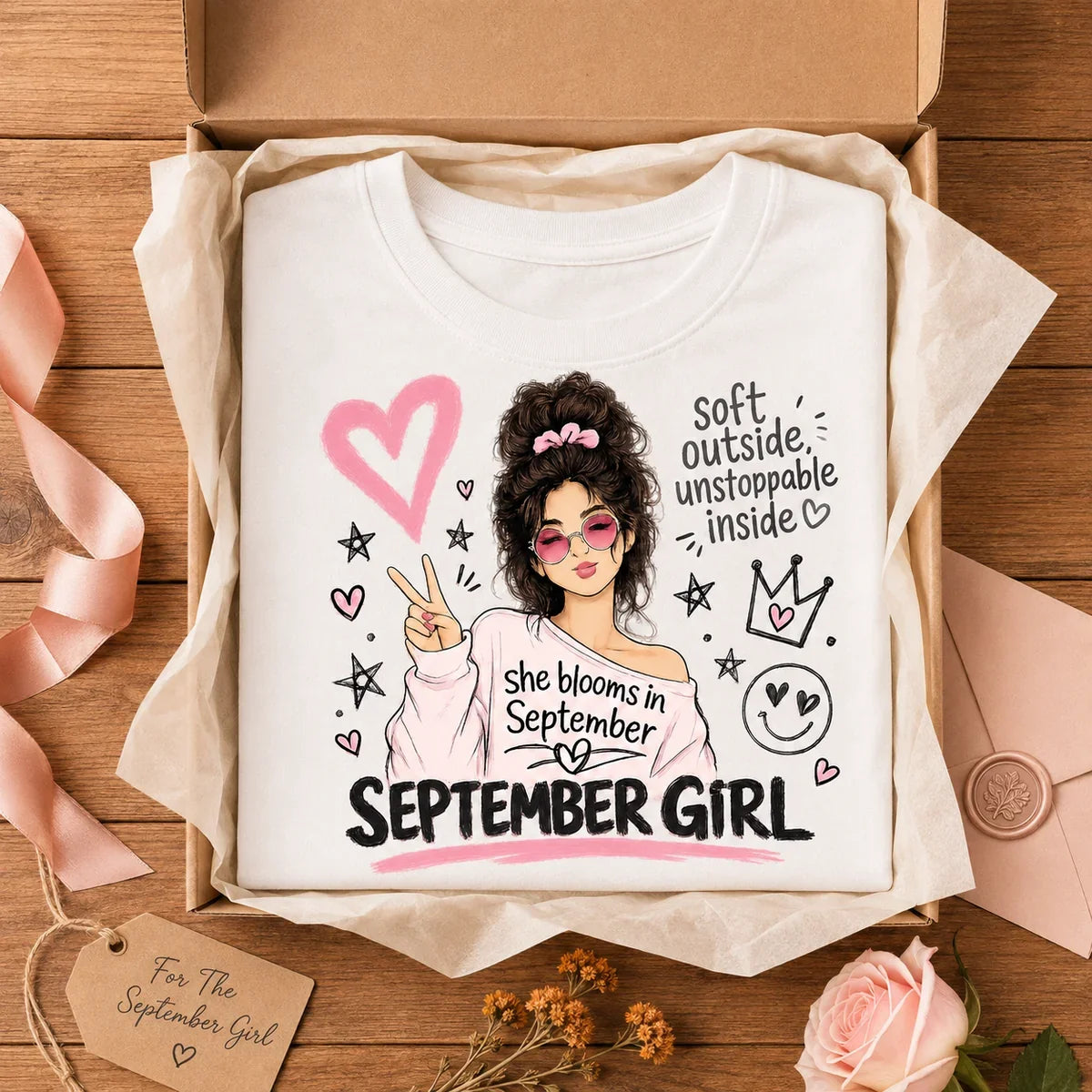 009-17- September Girl Tee | Soft & Unstoppable